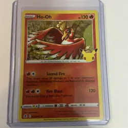 Ho-oh 001/025 Holo Rare Celebrations Pokemon Card - Image 1