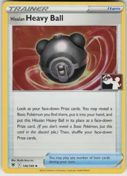 Hisuian Heavy Ball 146/189 Uncommon Prize Pack Series Cards Pokemon Holo NM - Image 1