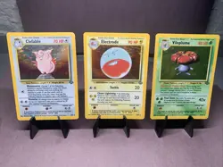 Pokemon TCG Jungle Set Holo Rare 3 Card Lot - VTG WOTC 1999 - Image 1