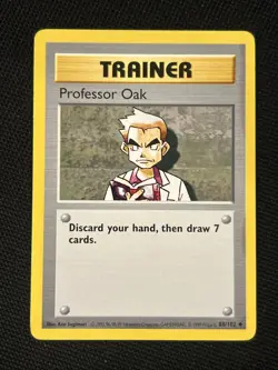 Pokemon Professor Oak 88/102 Base Set *Near Mint* (Shadowless) Never Played Card - Image 1
