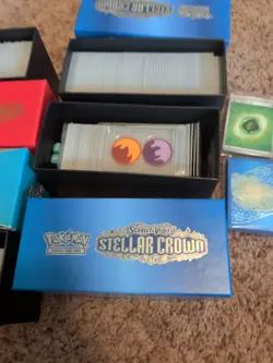 Pokemon Scarlet & Violet Stellar Crown Card Sleeves with Box lot - Image 3