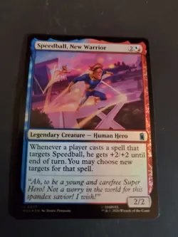 ~ Speedball, New Warrior ~ NM Foil ~ Marvel Super Heroes ~ MTG ~ - Image 1