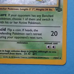 Victreebel 14/64 Holo Rare Jungle Pokemon TCG Card - Image 5