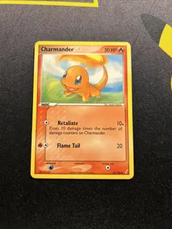 Charmander 48/100 LP -Vintage Pokemon Card- EX Crystal Guardians (7q) - Image 1