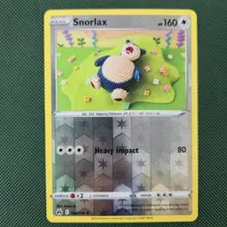 Snorlax 109/159 Crown Zenith Asako Ito Knit Reverse Holo Nintendo Pokemon Card - Image 1