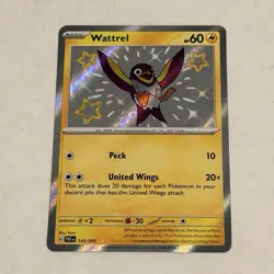 Wattrel - 145/091 - Pokemon Paldean Fates Shiny Rare Card NM - Image 1
