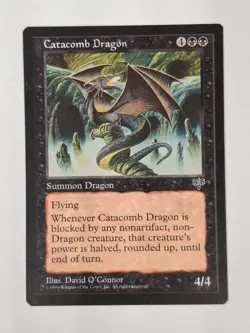 Catacomb Dragon MTG Magic the Gathering Card Mirage NM Near Mint BB - Image 1