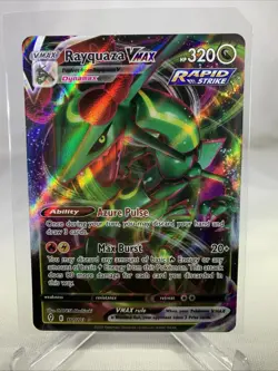 Pokemon Card-Rayquaza VMAX 111/203 SWSH07: Evolving Skies Holo Ultra Rare - Image 1