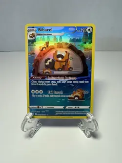 Pokemon TCG Bibarel Crown Zenith-Galarian Gallery Holo Ultra Rare Card GG25/GG70 - Image 1