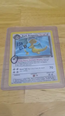 Pokemon Dark Dragonite 1st Edition Team Rocket Rare Card 22/82 Wizards 2000 - Image 2