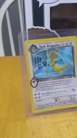 Pokemon Dark Dragonite 1st Edition Team Rocket Rare Card 22/82 Wizards 2000 - Image 5