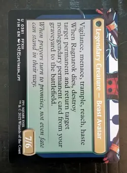 MTG Fang, Fearless l'Cie Borderless Regular #0381 Final Fantasy Uncommon NM/M - Image 2