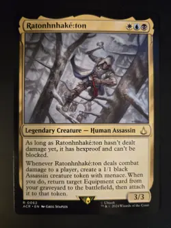 Ratonhnhake:ton NM Universes Beyond: Assassin's Creed MTG FREE SHIPPING - Image 1