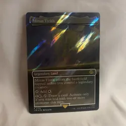 Wizards of the Coast Minas Tirith LTR Surge Foil Borderless Rare Land #0752 EN - Image 1