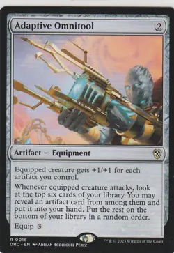 Adaptive Omnitool 16 Rare Commander: Aetherdrift Magic: The Gathering Near Mint - Image 1
