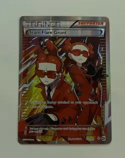 Pokemon TCG Team Flare Grunt 73a/83 XY Full Art Holo Trainer Supporter ENG - Image 1