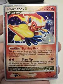 Pokemon Infernape LV.X Diamond & Pearl 121/130 Ultra Rare Holo EX-LP - Image 2