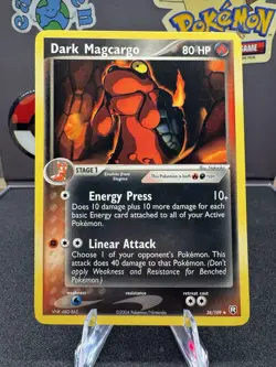 Pokemon Dark Magcargo EX Team Rocket Returns TCG 38/109 English - Image 1