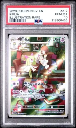 Kirlia Illustration Rare Holo 2023 Pokemon Scarlet & Violet #212/198 PSA 10 - Image 1