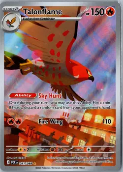 Pokemon Card - Talonflame Perfect Order 091/088 Illustration Rare Holo Holo NM - Image 1