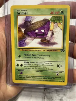 Pokemon TCG - GRIMER 57/82 - Team Rocket (2000) WOTC - Pokemon Vintage NM/MT - Image 1