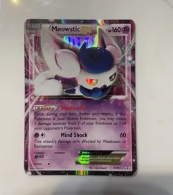 Pokemon TCG Meowstic EX 37/83 Generations Holo Ultra Rare English 2016 160 HP - Image 1