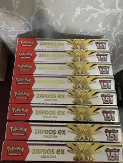 🔥8x Pokemon TCG Scarlet & Violet 151 Zapdos EX Collection Box * NEW SEALED *🔥 - Image 2