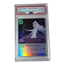 Disney Lorcana D100 Collectors Edition Promo Elsa - Gloves Off #19 PSA 10 - Image 1
