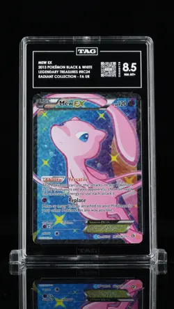 2013 Pokemon Mew RC24 Legendary Treasures Radiant Collection TAG 8.5 - Image 1