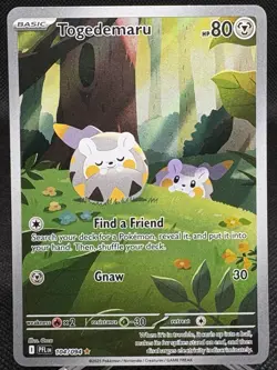 Togedemaru 104/094 Illustration Rare Pokemon Card ME02: Phantasmal Flames - Image 1