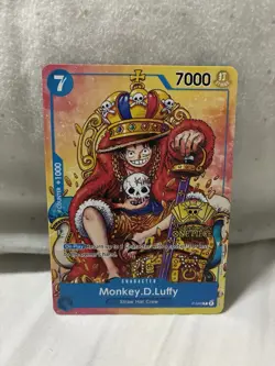 Monkey.D.Luffy 2nd Anniversary Stamped Promo P-043 One Piece Card Game Near Mint - Image 1
