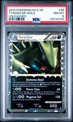 2010 POKEMON UNLEASHED TYRANITAR PRIME #88 ULTRA RARE PSA 8 NM #118739195 - Image 1