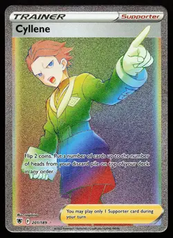 Cyllene 201/189 Rainbow Rare Astral Radiance Pokemon Card - Image 1