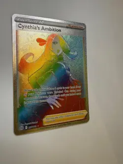 Pokemon TCG Cynthia's Ambition Brilliant Stars Full Art Secret Rare Card 178/172 - Image 3