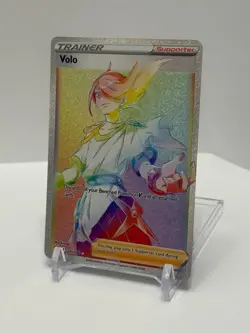 Volo 211/196 Lost Origin Rainbow Secret Rare Trainer Pokemon TCG Mint NM Card - Image 2