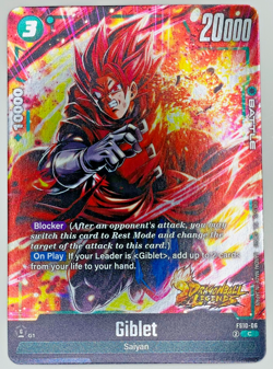 Giblet FS10-06 | Foil Dragon Ball Legends Fusion World Card | NM - Image 1