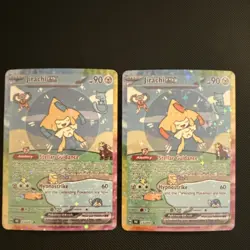 Jirachi And Shiny Jirachi Pokemon Card Display Art Cards - Image 1