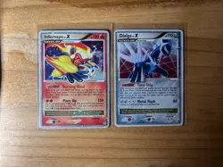 Infernape LV.X 2007 Pokemon TCG #121 and Dialga LV.X DP17 Promo - Image 1