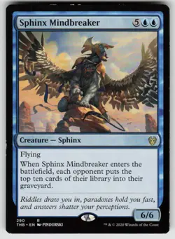 Sphinx Mindbreaker 290 Rare Theros Beyond Death Magic: The Gathering Near Mint - Image 1