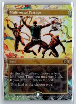 MULTIVERSAL PASSAGE (BORDERLESS) 206 SPIDER-MAN MAGIC: THE GATHERING FOIL NM - Image 1