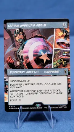 Captain America's Shield (Borderless) (0311) Marvel Super Heroes Regular NM - Image 1