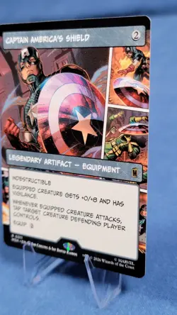 Captain America's Shield (Borderless) (0311) Marvel Super Heroes Regular NM - Image 4
