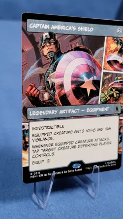 Captain America's Shield (Borderless) (0311) Marvel Super Heroes Regular NM - Image 5