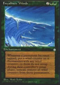 1x Freyalise's Winds Moderate Play MTG Magic - Kid Icarus - - Image 1