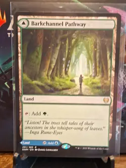 MTG Barkchannel Pathway Kaldheim Regular - Image 3