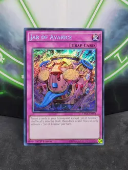 Yugioh Jar of Avarice CROS-EN074 Secret Rare 1st Edition NM - Image 1