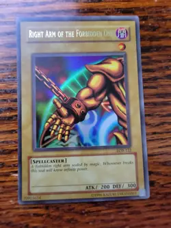LP Right Arm of the Forbidden One LOB-122 The Legend of Blue Eyes White Dragon - Image 1