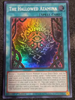 The Hallowed Azamina - ROTA-EN053 - Super Rare - 1st Edition NM Yugioh Rage of t - Image 1