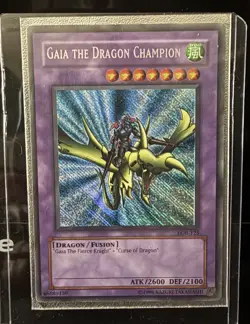 Yu-Gi-Oh LOB-125 Gaia Dragon Champion Ultra Rare Holo LP+ - Image 1