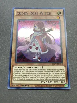Yu-Gi-Oh! Ruddy Rose Witch Super Rare 1st Edition LIOV-EN010 LP - Image 1